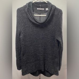 Eight Eight Eight Black Knit High/Low Sweater W/Cowl Neck‎ Women's sz L